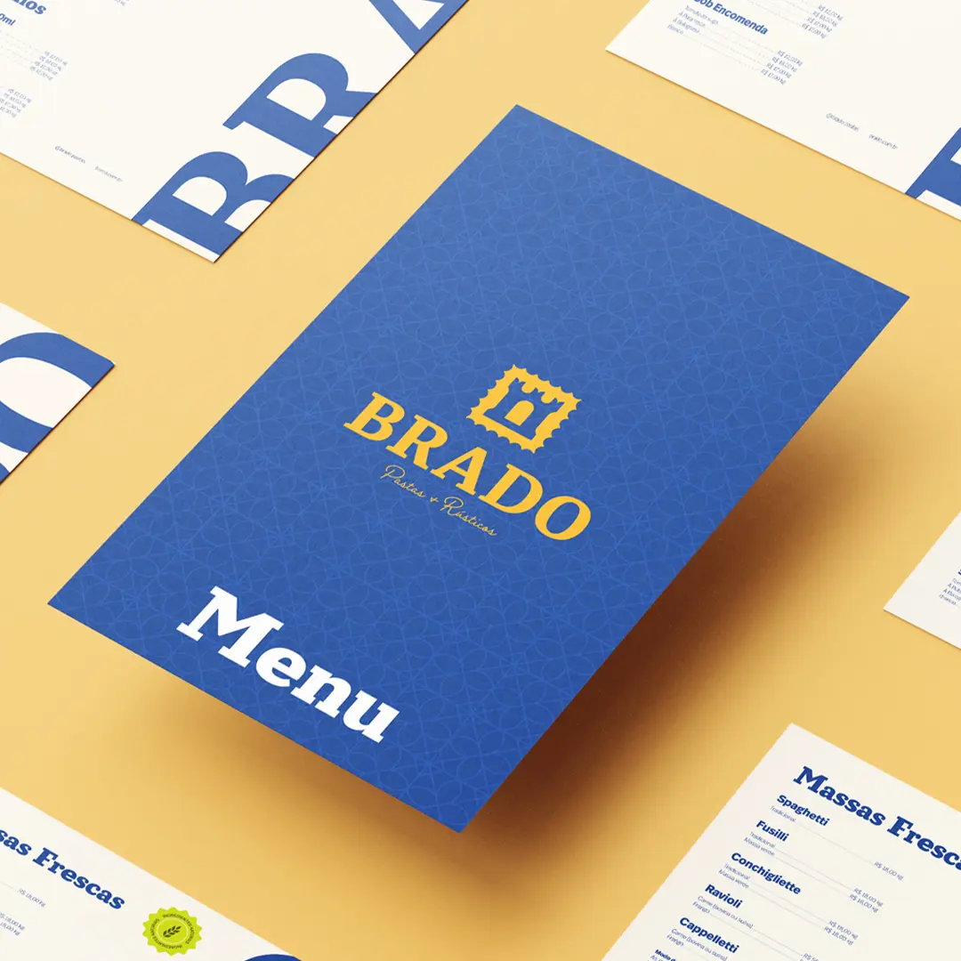 Capa do projeto de identidade visual da marca Brado